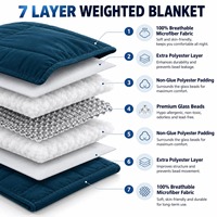 Fabricant de couvertures lestées 100 % coton OEM ODM avec micro-perles de verre, matelassées uniformément, pour un sommeil profond et sensoriel