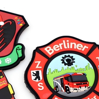 Patch personnalisé en PVC/caoutchouc durable, forme sur mesure, emblème de marque en plastique souple avec support thermocollant pour sacs d'équipement tactique - Prix de gros