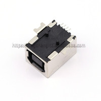 Tipe B perempuan SMT 180 derajat USB-B SMD 4Pin USB-BF untuk antarmuka komunikasi faks