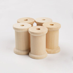 Tailai fait à la main bricolage accessoires rétro et nostalgique bobine d'enroulement en <span class=keywords><strong>bois</strong></span> couleur <span class=keywords><strong>bois</strong></span> <span class=keywords><strong>brut</strong></span> peint Technique en vente - Product Image 5