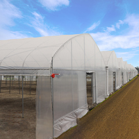 Serre-serre agricole en acier serre à armature métallique poly tunnel fournitures pour serre