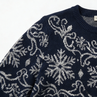 Vêtements en tricot élégants et festifs pour femmes, motif neige classique, tenue de vacances, commande en gros, fabricant de vêtements