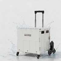 Chariot à main compact, stable, multi-surfaces, léger, parfait pour l'équipement de studio d'art, pliage rapide en une seconde