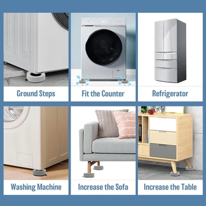 4 pezzi cuscinetti antivibranti <span class=keywords><strong>lavatrice</strong></span> piedini in gomma gambe tappetino supporto per macchina ammortizzatori supporto universale per mobili Base del piede - Product Image 2