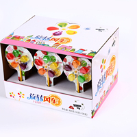 Creatieve Cartoon Cyber Celebrity Windmolen Snoep Lollipop Armband Schattig Klein Dieren Fruit Smaak Zachte Snoep Snack Set
