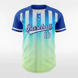 Maillot de baseball 100 % polyester de haute qualité, vêtement de sport respirant avec logo imprimé personnalisé, faible MOQ - Product Image 2