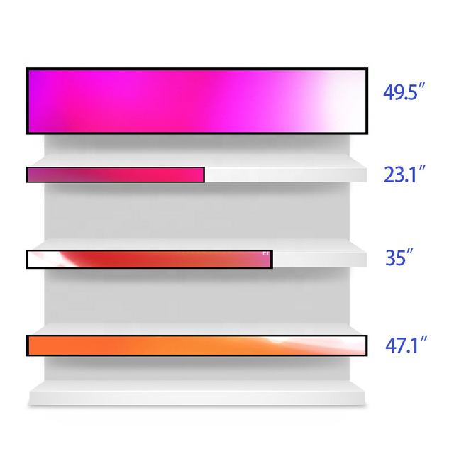 Android 19 48 Inch Ultra-Wide Monitor LCD Display Shelf Edge Display Stretched Stretch Bar Wall Mount Lcd Screen Wall Display