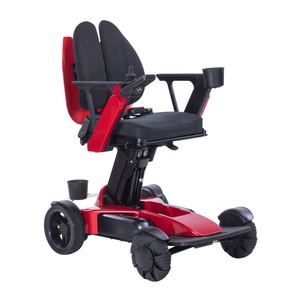 Fauteuil roulant électrique motorisé tout-terrain en alliage d'aluminium pliable, capacité 150 kg, pour personnes handicapées - Product Image 1