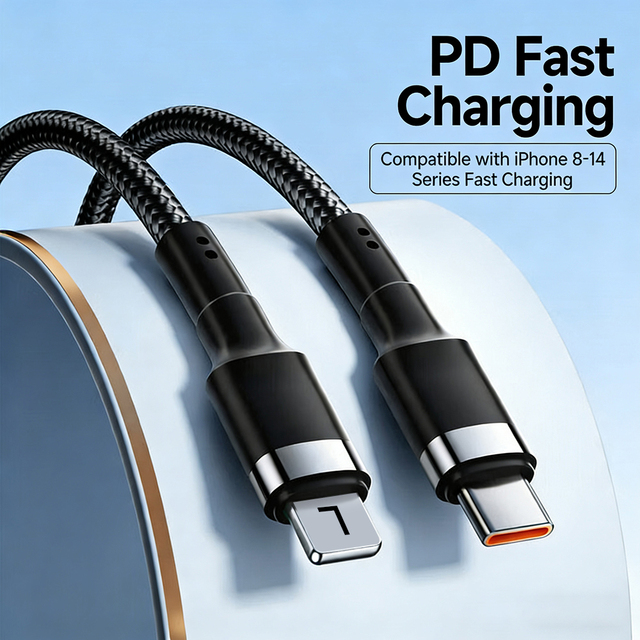 PD30W USB C to L Cable iPhone Fast Charger Cable Power Delivery Type C iPhone Charger Cord Fast Charging for iPhone 14-8, iPad