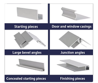 Enseam Quion Rivet Safety PU Aluminium Acier Revêtement à motif de rainures irrégulières Plinthe Revêtement mural