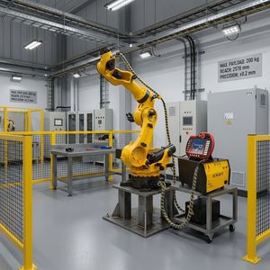 Robot industriel automatique professionnel à 6 axes avec PLC et moteur, charge utile de 200 kg pour ligne d'assemblage, solution de logo personnalisé peint - Product Image 1