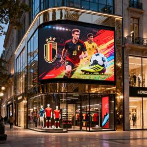 Écran publicitaire LED extérieur 202 pouces, 8,2 pieds x 14,76 pieds, 2,9 mm, P2.9, pour l'équipe de football belge, articles essentiels - Product Image 4