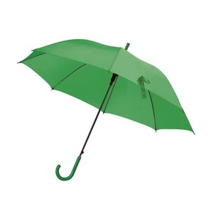 Parapluie vert transparent à trois plis, ouverture automatique, avec poignée en bois, 105 cm, par Green Umbrella - Poignée en PVC - Product Image 1