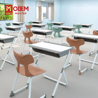 Chaise d'école MINYI ALBA, nouveau design, mobilier scolaire, mobilier éducatif, bureau et chaise pour collège, chaise en polypropylène