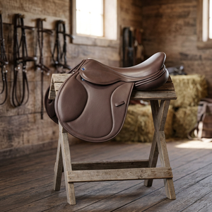 Silla de Montar Euro Cavall Industries de Cuero Genuino con Marco de Madera - Silla de Montar Marrón de Alta Calidad para Caballos, Diseño Personalizado Horse Freedom - Product Image 3
