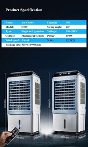 เครื่องทำลมเย็นแบบระเหยอัจฉริยะพร้อมล้อสำหรับห้องใช้ใน40L เชิงพาณิชย์จาก runal - Product Image 5