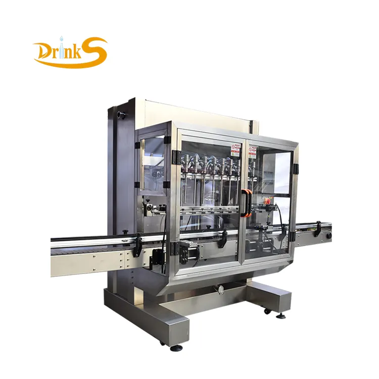 Factory Custom Head Piston Fully Automatic Plastic Glass Bottle Liquid Jar Sauce Honey Filling Machine And Capping Machine Line