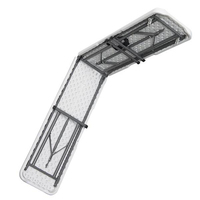 Panneau PE 6FT banc en plastique pliable en demi