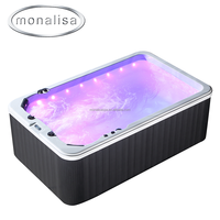 Mini piscine de spa de nage extérieure en fibre de verre conteneur de natation piscine bain à remous fête spa creusé intégré