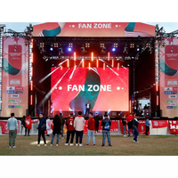 Écran LED géant de publicité extérieure pour location, scène, concert, mariage, haute luminosité, étanche IP65, 7680Hz, P3.91
