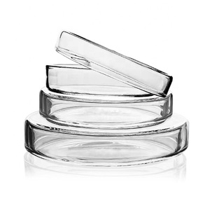 Boîte de Pétri en <span class=keywords><strong>verre</strong></span> de laboratoire de bonne qualité, boîte de Pétri en <span class=keywords><strong>verre</strong></span> borosilicate de 90 mm pour la culture de bactéries en microbiologie - Product Image 2