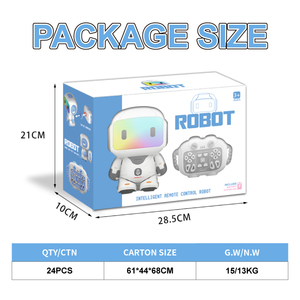 Lucky Toys Robot de control remoto inteligente Charla de voz Juguete educativo deslizante de cuatro ruedas para niños Juguete de aprendizaje - Product Image 4
