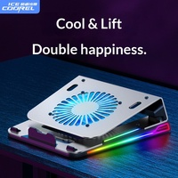 Laptopstandaard Radiator Koelbasis Desktopcomputerbeugel Game Stille aluminium koellichaam met ventilator RGB Draagbaar