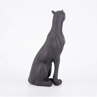 Statue d'animal abstraite grandeur nature moderne personnalisée sculpture de panthère statues de léopard