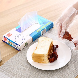 Disposable Gloves 200 Pcs Transparent Thickened Durable Boxed For Food Handling Household Use - Product Image 4