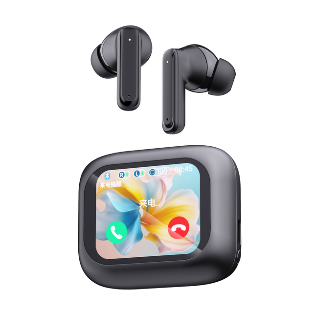 Pure Bass TWS Earbuds with LCD Digital Display Wireless Headset Touch Control UI JL Chipset OEM Earphones for Music