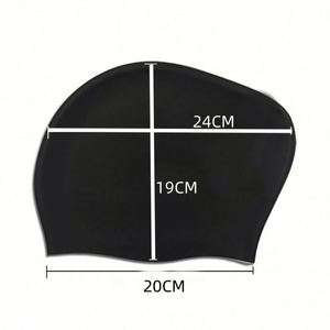 <b>Extra</b> <b>Large</b> Swimming Long Cap Waterproof Swim Hats Bathing Caps to Keep Hair Dry for Women Man - Product Image 3
