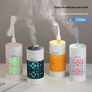 Creative 3-in-1 Plastic Hollow <b>Humidifier</b> Aromatherapy 250ml <b>Humidifier</b> for Car Home Desktop - Product Image 4