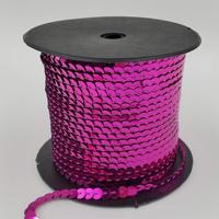 Dentelle à sequins connectés PET 5-6mm résistante à la chaleur pour loisirs créatifs