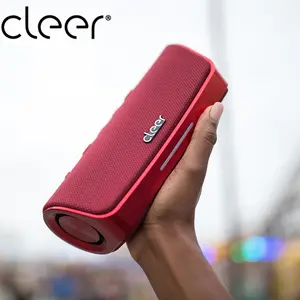 Cleer Scene Audio Smart Portable Wireless Bluetooth Speakers for Outdoor Subwoofer Home System Sound IPX7 Waterproof Speaker