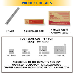 Puente de marca al por mayor de fábrica de entrega de soldadura electrodada J421 varillas de soldadura E6013 - Product Image 4