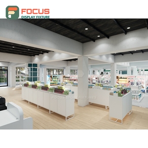 Premium Salon Wig Display Cabinet Glass Shelf Lockable Door Multi Drawer Display Cabinet Fixture - Product Image 1