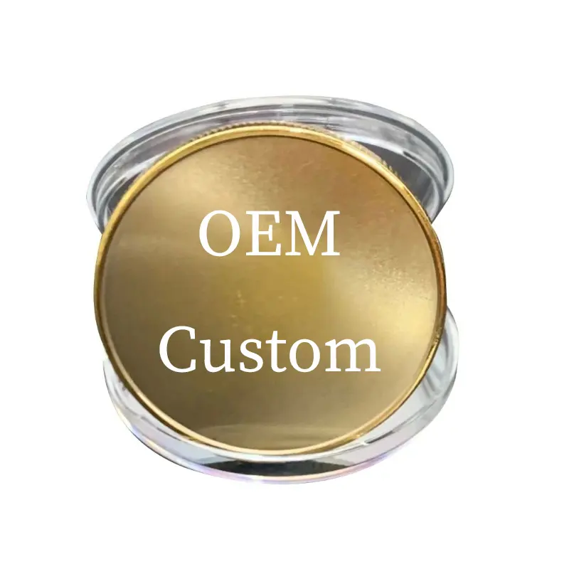 No stock customization Design Your Own Logo challenge gold plated Die Struck Enamel tungsten Round custom challenge coin
