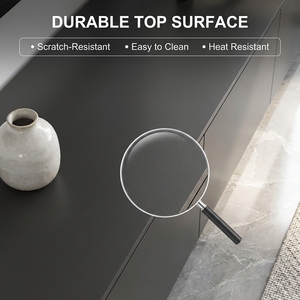 Meuble TV contemporain en bois massif de qualité FAS, multifonctionnel, écologique, durable, pour salon, chambre, école - Product Image 3