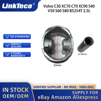Linkteco 5 pièces Pistons Kit STD pour Volvo C30 XC70 C70 XC90 S40 V50 S60 S80 B5254T 2.5L T5 L5 2003-2013 31401697 31430138 9487328