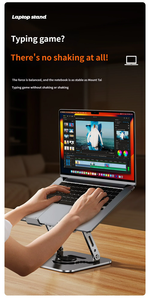 Custom logo Premium Laptop <b>Stand</b> Foldable Rotating Universal Metal Laptop <b>Stand</b> - Product Image 2