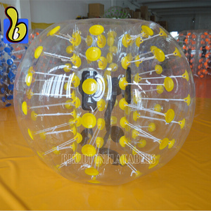 Cheap Kid Size Transparent <strong>Bubble</strong> with One- Colour Dots Inflatable <strong>Bubble</strong> Ball <strong>Football</strong> - Product Image 1