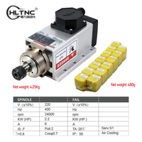 Stock UE Pologne – Kit de variateur de fréquence (VFD) YL620A 2,2 kW 220 V refroidi par air, avec pince ER20, pour moteur de broche de machine de fraisage CNC