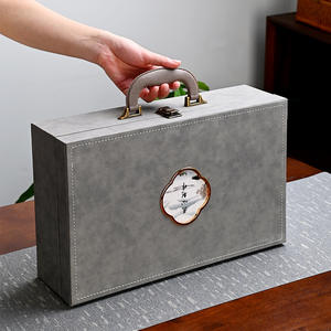 Juego de té Kung Fu de porcelana blanca Dehua, caja de regalo Gaiwan, juego completo con tazas para regalos de Año Nuevo Chino. - Product Image 4