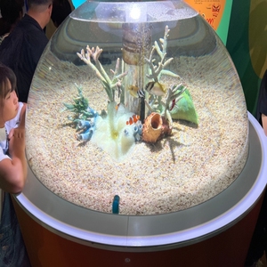 Acuario de pecera acrílico redondo cilindro grande personalizado - Product Image 6