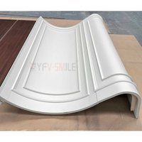 Colonne Courbe en Marbre Veineux Blanc, Panneaux de Revêtement Cylindriques en Marbre Naturel, Revêtement Mural en Pierre pour Piliers Ronds de Hall de Villa de Luxe