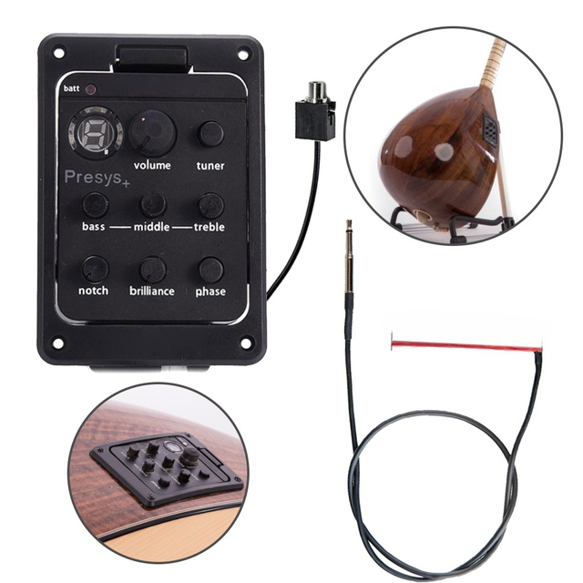 Acoustic Baglama Pickups Fishman Preamp With Sepcial Design For Various Baglamas Piezo Equalizer SET