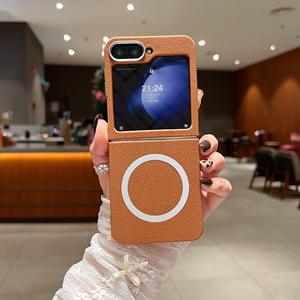 Nouvel arrivage <span class=keywords><strong>Coque</strong></span> de téléphone portable magnétique puissante de luxe Housse pliable pour <span class=keywords><strong>Samsung</strong></span> Z <span class=keywords><strong>Flip</strong></span> 7 6 5 4 <span class=keywords><strong>3</strong></span> <span class=keywords><strong>Coque</strong></span> antichoc pour téléphone portable - Product Image 2