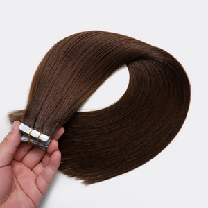 Estensioni per <span class=keywords><strong>capelli</strong></span> con nastro <span class=keywords><strong>biadesivo</strong></span> in vero capello umano cinese Remy, a doppia trama, direttamente dalla fabbrica, 100% cuticole allineate - Product Image 4
