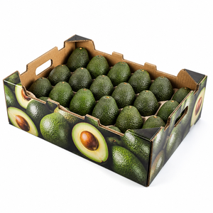 Bandeja de Cartón Corrugado Personalizada para Empaque de Aguacates, Caja de Exhibición de Fruta Fresca para Granjas, Empacadoras y Supermercados - Product Image 1