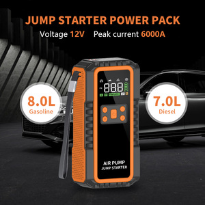 เครื่องช่วยสตาร์ทรถยนต์ 27000mAh 4-in-1 พร้อมปั๊มลม 150PSI 6000A Peak Smart Clamps ช่องเสียบ Type-C สำหรับรถยนต์เบนซิน ดีเซล รถบรรทุก - Product Image 2